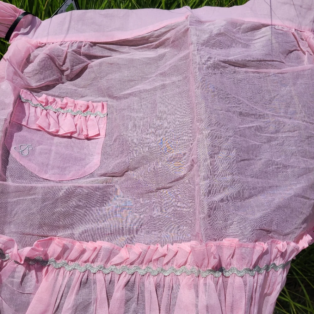Jessie Steele Limited Edition Fancy Apron ~ NWT ~ Pretty Pink ~ OSFM ~ MCM Vibe